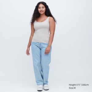 Sujetadores Uniqlo Airism Sin Manga Mujer Gris | 7394CQMAB