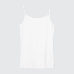 Tops Uniqlo Airism Camisole Mujer Blancas | 7065GXFKT