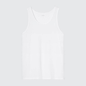 Tops Uniqlo Airism Mesh Hombre Blancas | 6715RIXDN