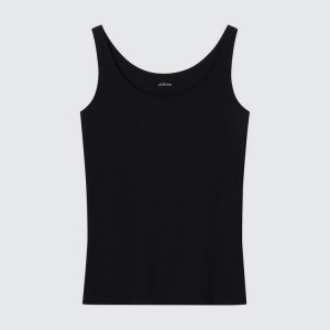 Tops Uniqlo Airism Sin Manga Mujer Negras | 6940CTUBR