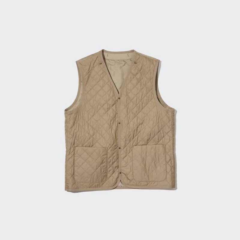 Abrigos Uniqlo Three-way Single Breasted Hombre Beige | 6729YHNDT