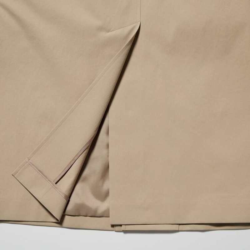 Abrigos Uniqlo Three-way Single Breasted Hombre Beige | 6729YHNDT