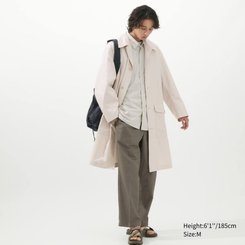 Abrigos Uniqlo U Oversized Single Breasted Hombre Blancas | 9138PNTVQ