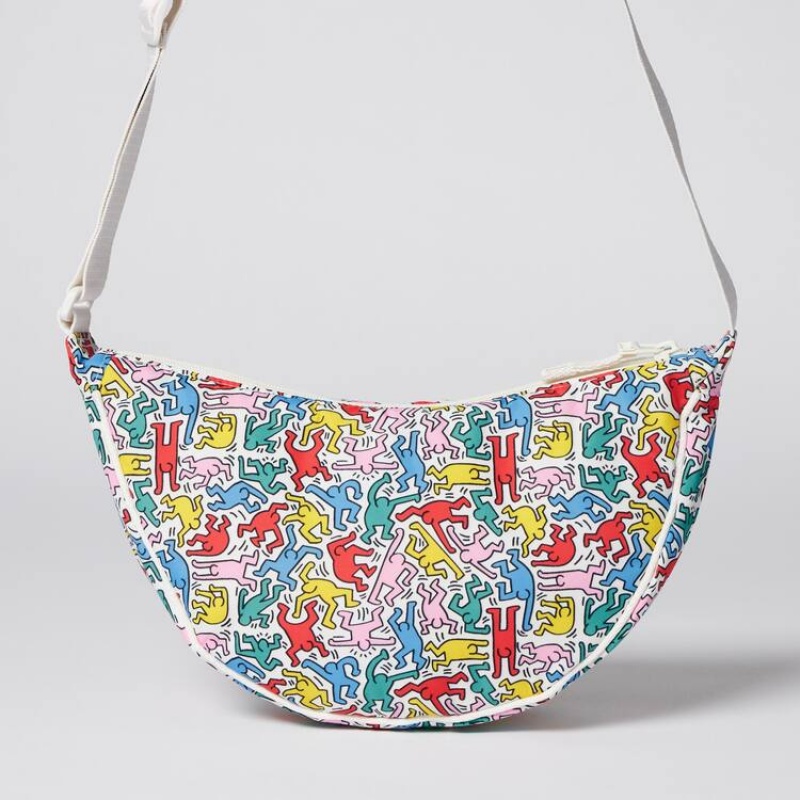 Bolsas Uniqlo Keith Haring Ut Round Mini Shoulder Mujer Blancas | 7216LDIVJ