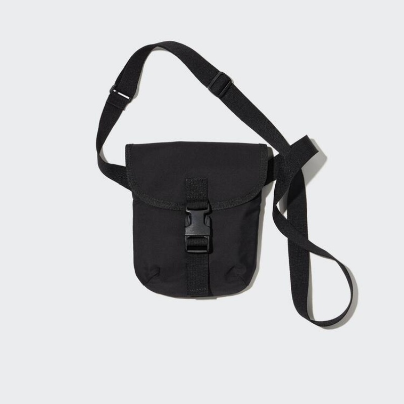 Bolsas Uniqlo Mini Shoulder Hombre Negras | 5062FKNWC