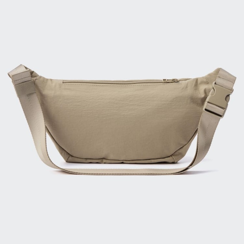 Bolsas Uniqlo Nylon Crossbody Hombre Beige | 0896CTYLH