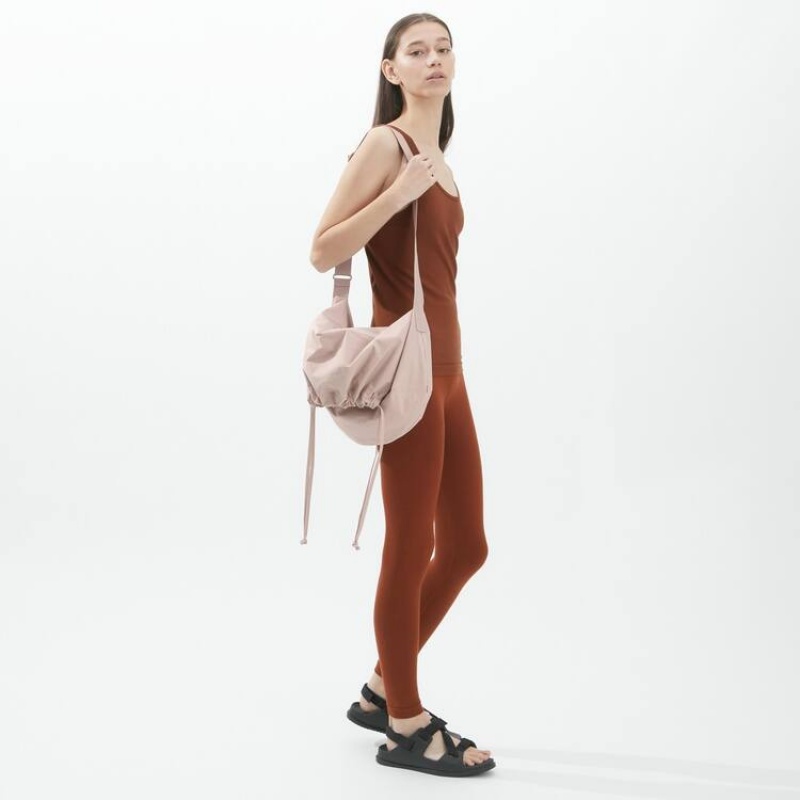 Bolsas Uniqlo U Drawstring Shoulder Mujer Beige | 2407JFWLM