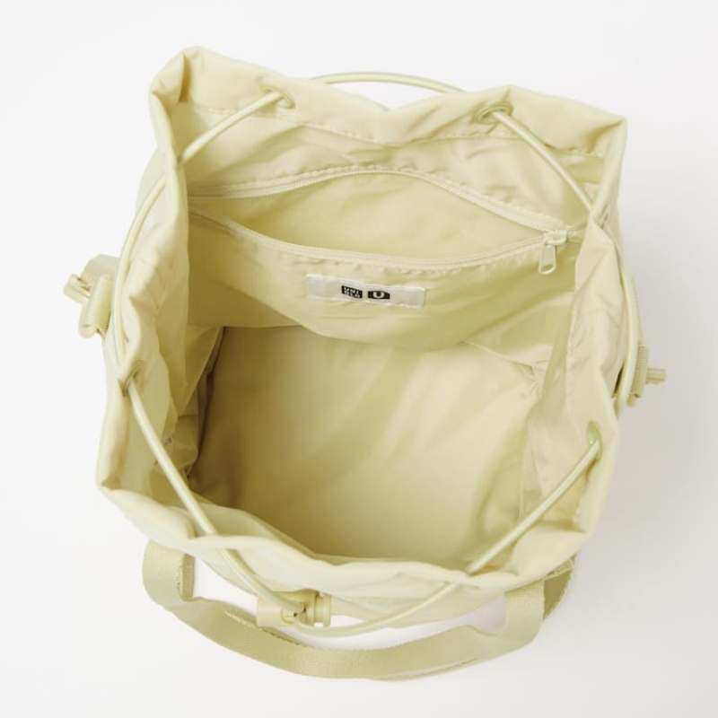 Bolsas Uniqlo U Medium Bucket Hombre Beige | 6032RBCQE