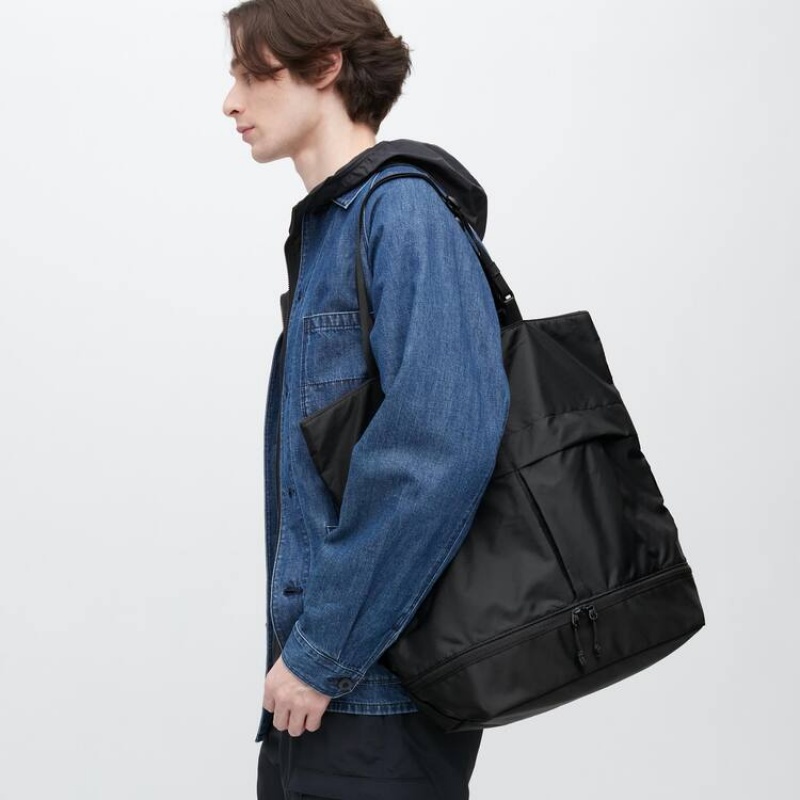 Bolsas Uniqlo Utility Two-way Hombre Negras | 3589BNEQZ