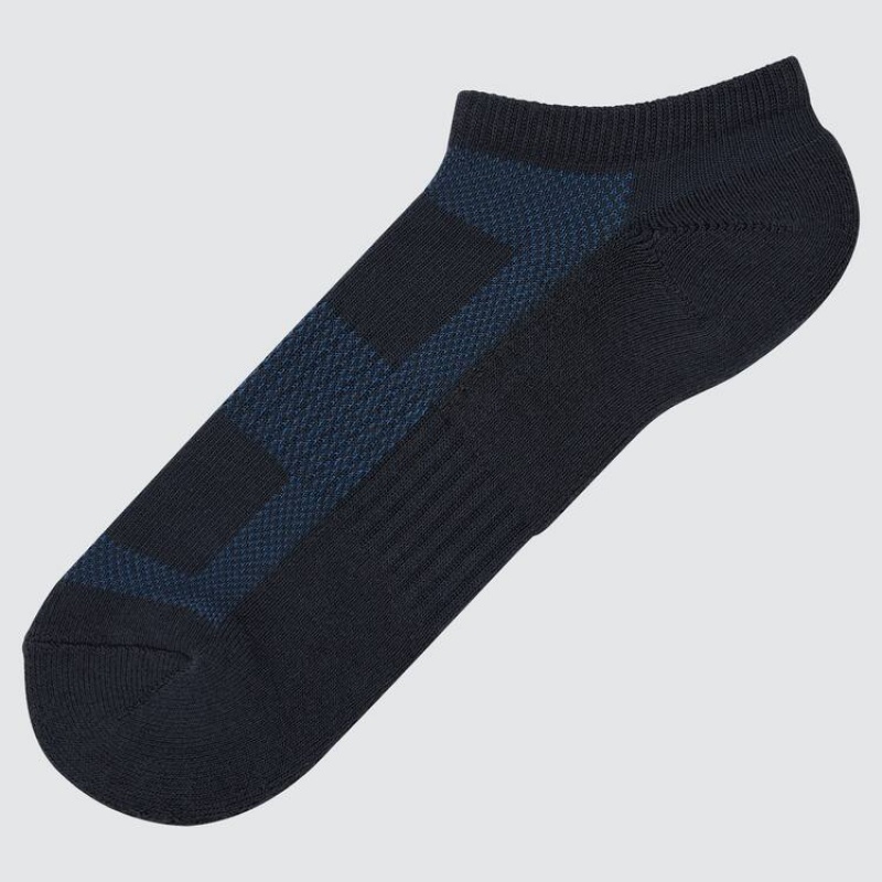 Calcetines Uniqlo Pile Mesh Corta Hombre Azul Marino | 4210MFLOK