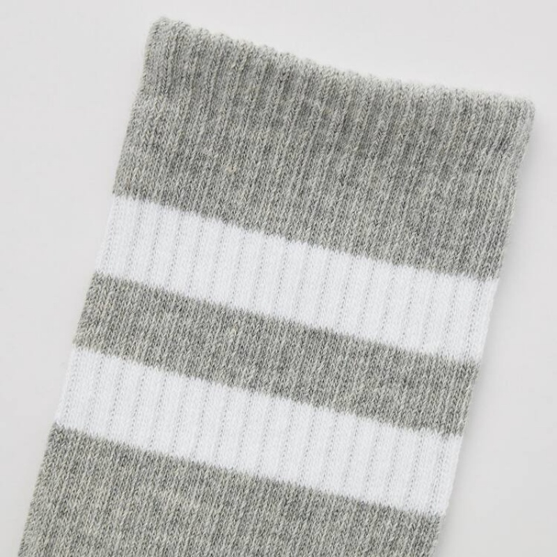 Calcetines Uniqlo Regular (Three Pairs) Niños Blancas Gris Negras | 6245CHEOK