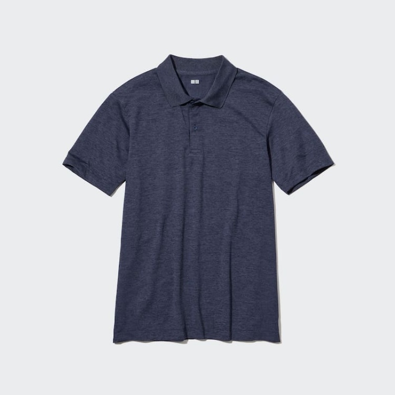 Camisa Polo Uniqlo Dry-ex Hombre Azul Marino | 1720MLJUP