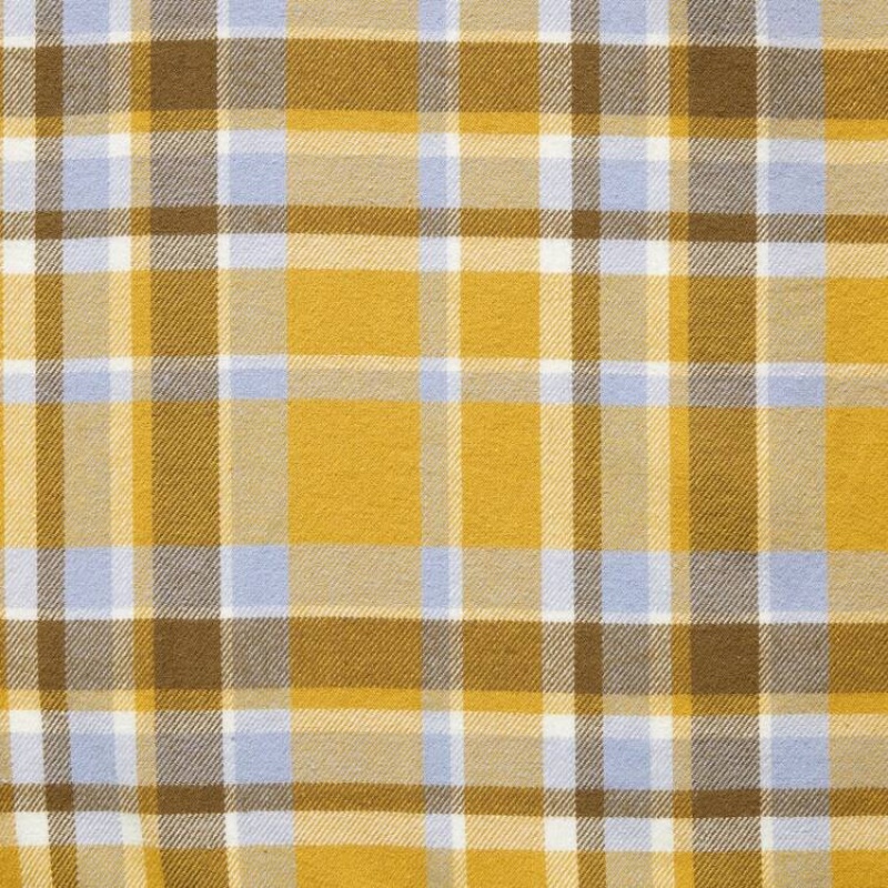 Camisas Uniqlo Flannel Checked Regular Fit (Regular Collar) Hombre Amarillo | 1592FIKOV