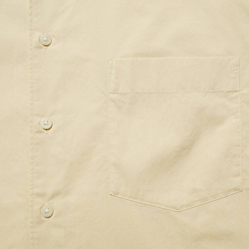 Camisas Uniqlo U Oversized Hombre Creme | 9472RGVDT