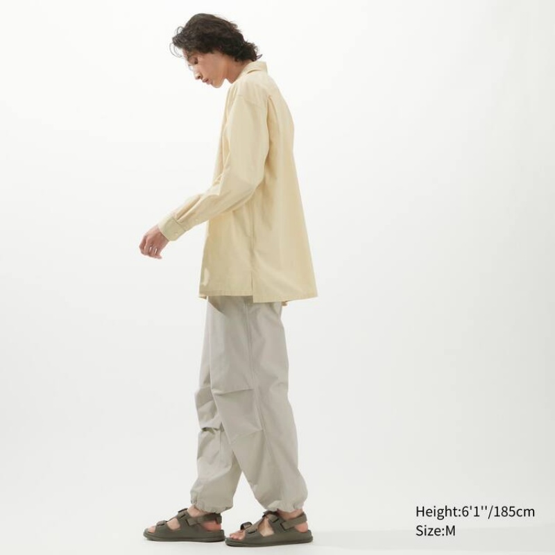 Camisas Uniqlo U Oversized Hombre Creme | 9472RGVDT