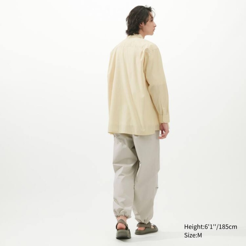 Camisas Uniqlo U Oversized Hombre Creme | 9472RGVDT