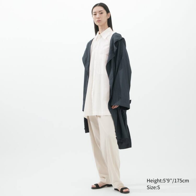 Camisas Uniqlo U Oversized Mujer Blancas | 0718ZDVRQ