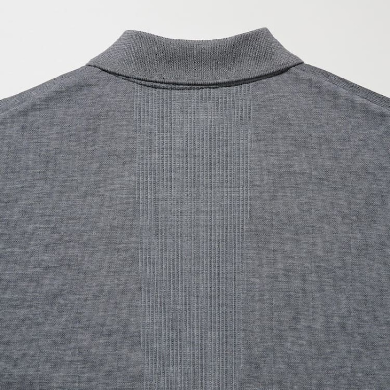 Camiseta Uniqlo Dry-ex Hombre Gris | 6537KPVGA