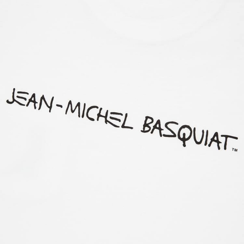 Camiseta Uniqlo Jean-michel Basquiat Ut Estampadas Hombre Blancas | 8095YRBGI