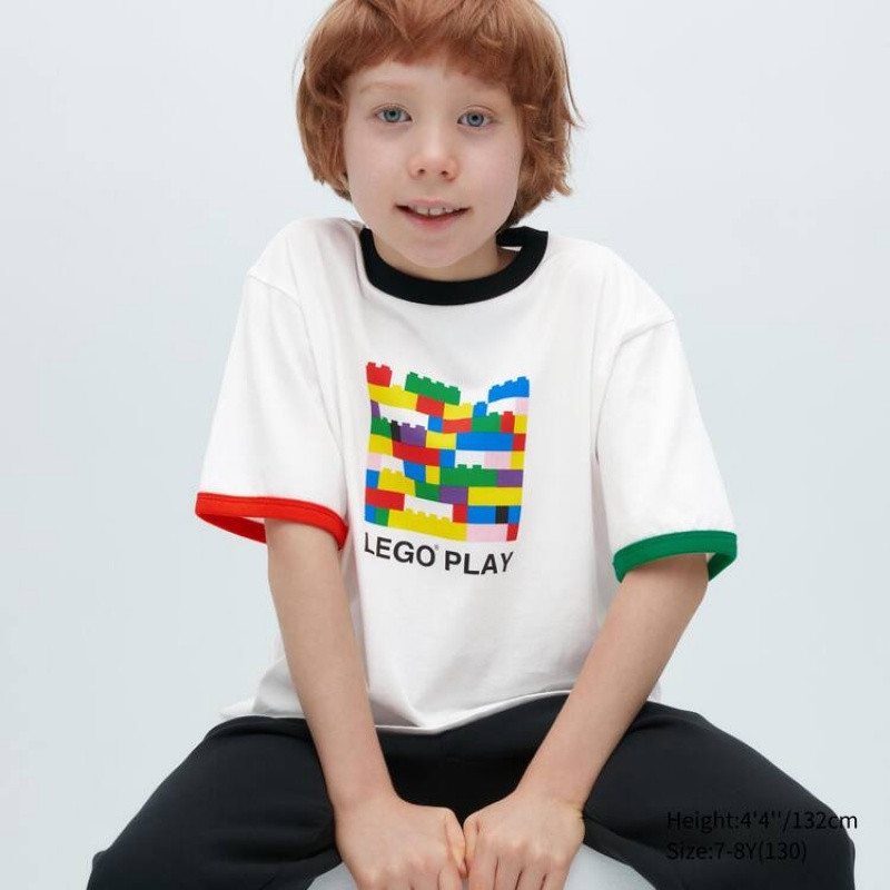 Camiseta Uniqlo Lego® City Ut Estampadas Niños Blancas | 2463IPWNZ