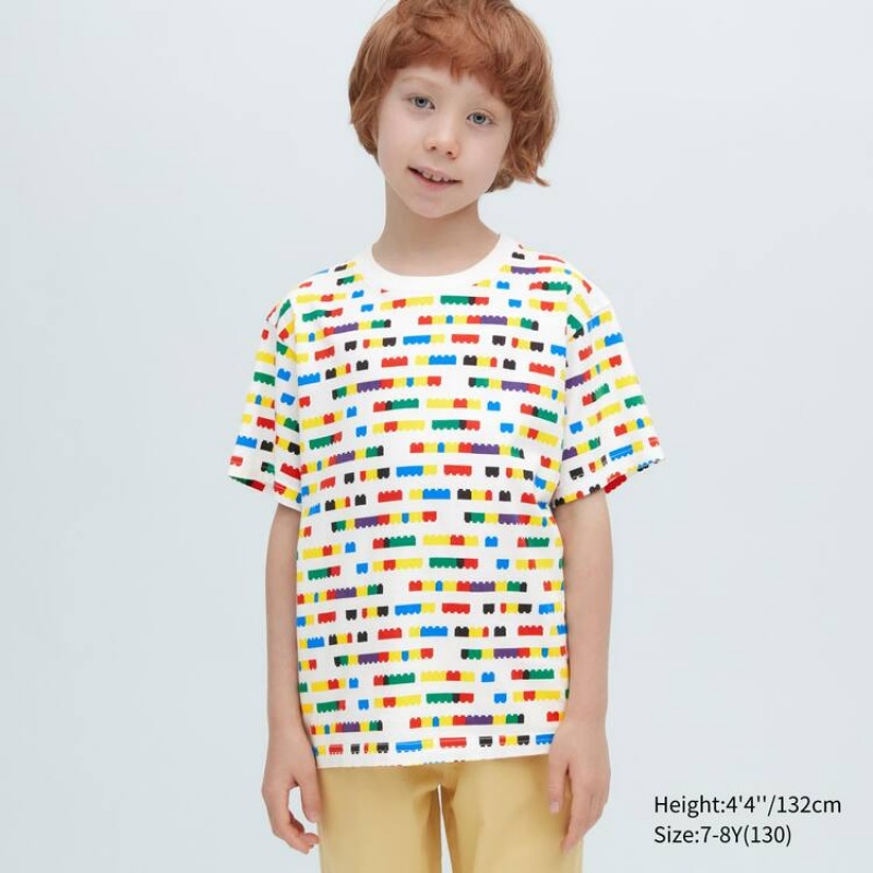 Camiseta Uniqlo Lego® City Ut Estampadas Niños Blancas | 2106KPANY