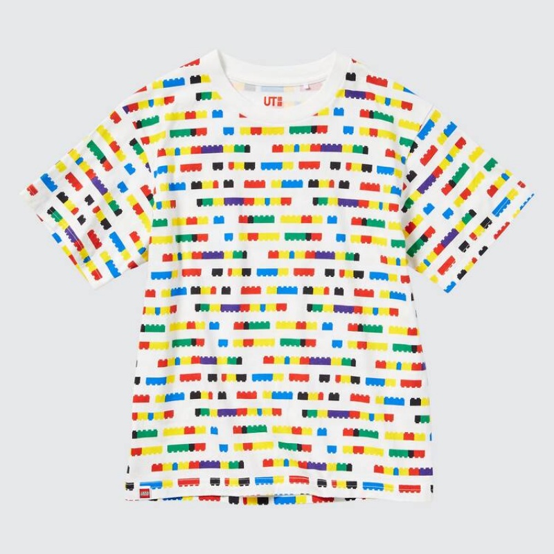 Camiseta Uniqlo Lego® City Ut Estampadas Niños Blancas | 2106KPANY