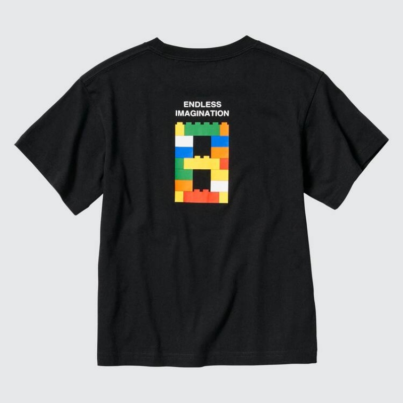 Camiseta Uniqlo Lego® City Ut Estampadas Niños Negras | 5418SLPHW