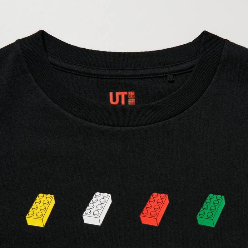 Camiseta Uniqlo Lego® City Ut Estampadas Niños Negras | 5418SLPHW