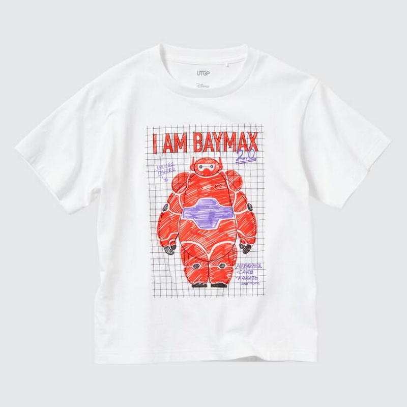 Camiseta Uniqlo Mfa Utgp2023 Estampadas Niños Blancas | 9826VMFUO