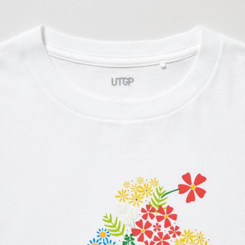 Camiseta Uniqlo Mfa Utgp2023 Estampadas Niños Blancas | 3126USIVP