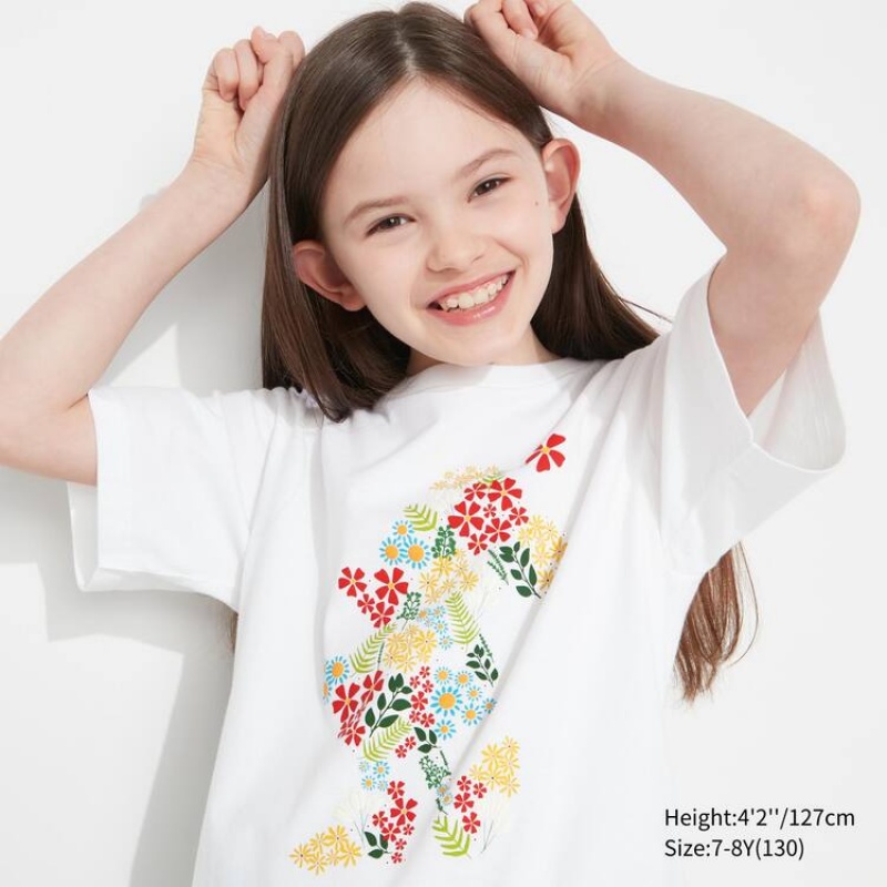 Camiseta Uniqlo Mfa Utgp2023 Estampadas Niños Blancas | 3126USIVP