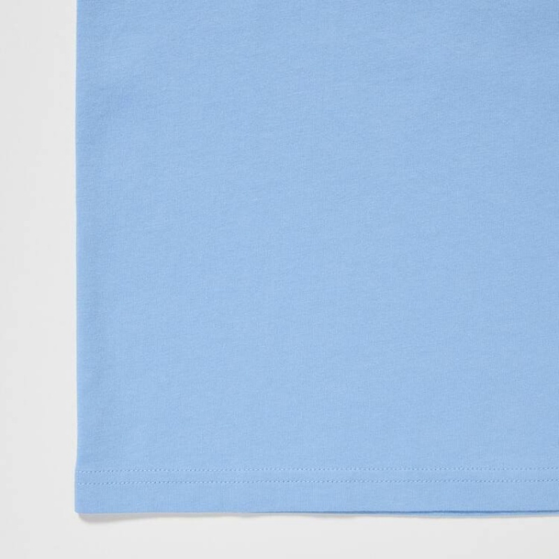 Camiseta Uniqlo Minecraft Ut Estampadas Niños Azules | 3258LQGEH