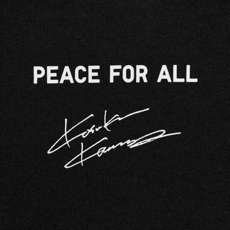 Camiseta Uniqlo Peace For All Ut Estampadas (Kosuke Kawamura) Mujer Negras | 7152KPGQR