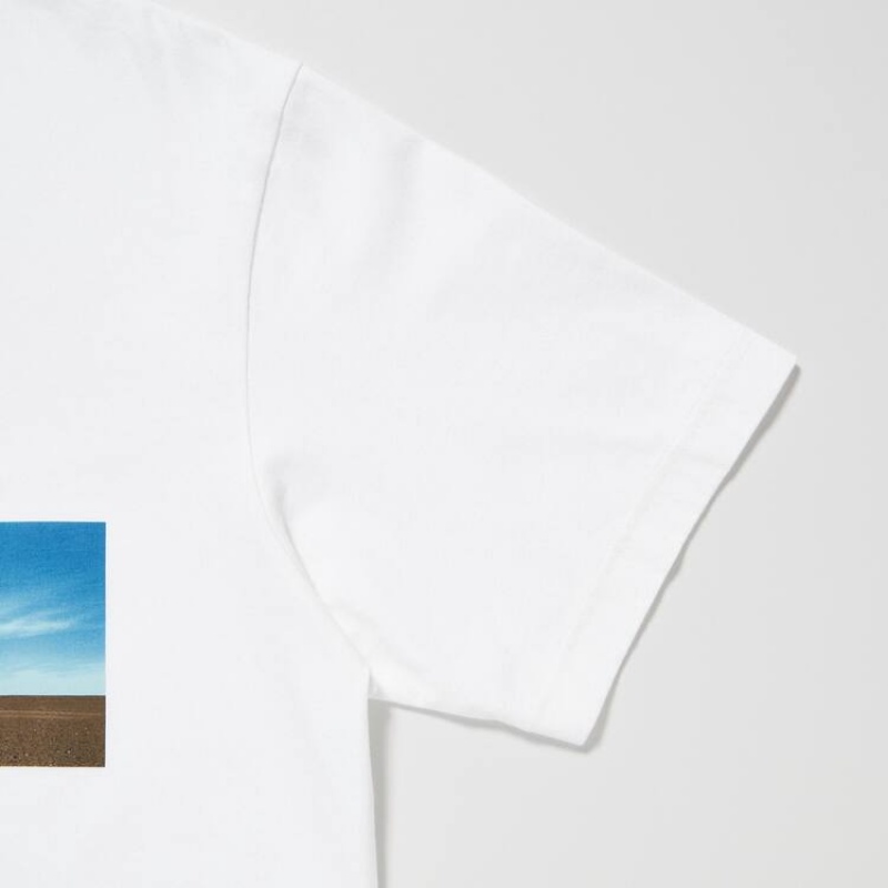 Camiseta Uniqlo Peace For All Ut Estampadas (Wim Wenders) Hombre Blancas | 1693VDHSP