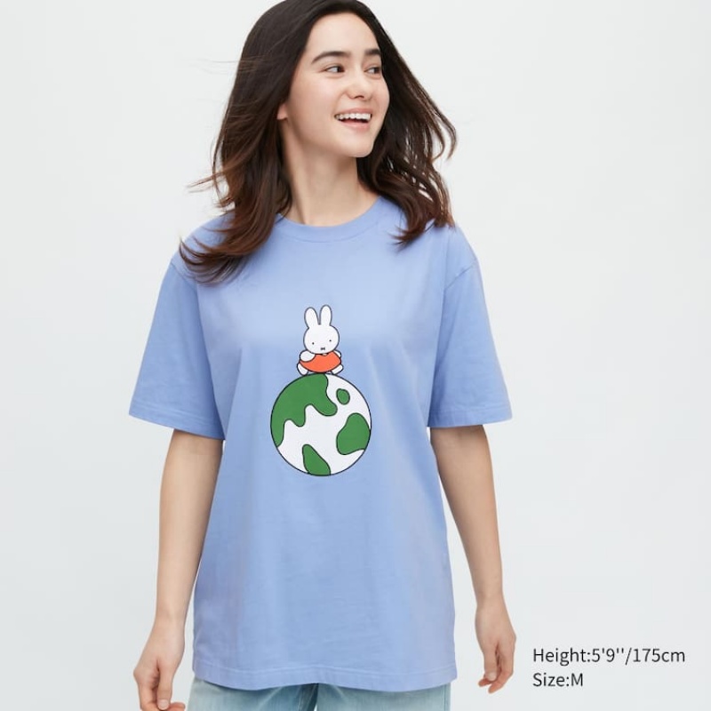 Camiseta Uniqlo Peace For All Ut Estampadas (Dick Bruna) Hombre Azules | 6231XNVIB