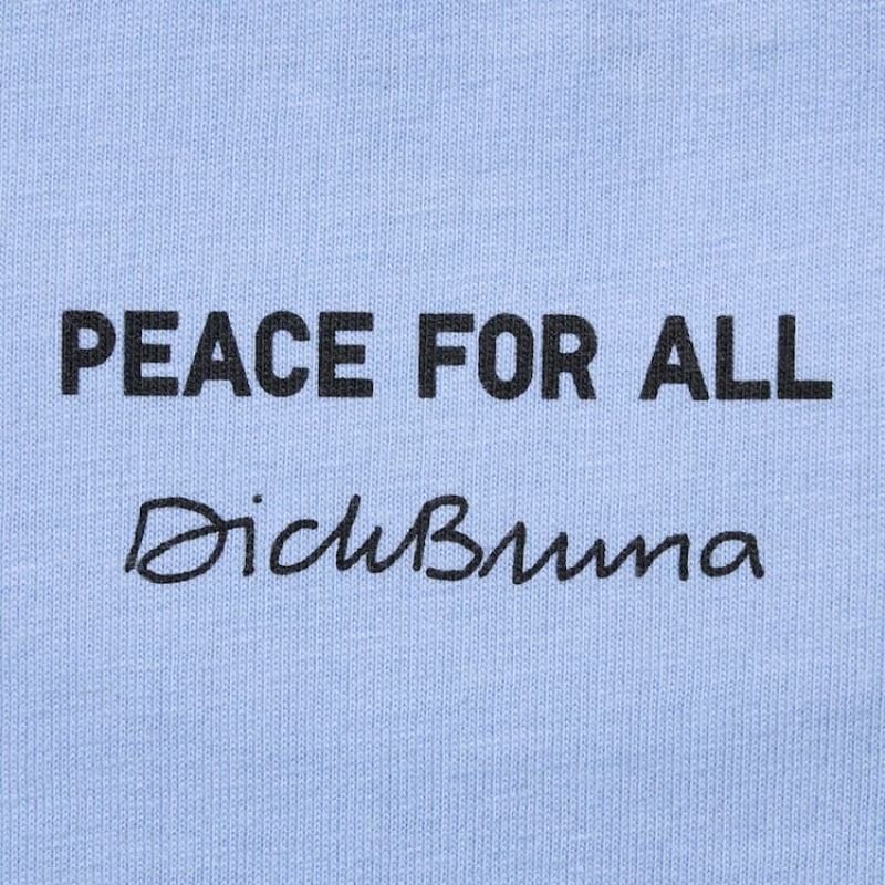 Camiseta Uniqlo Peace For All Ut Estampadas (Dick Bruna) Hombre Azules | 6231XNVIB