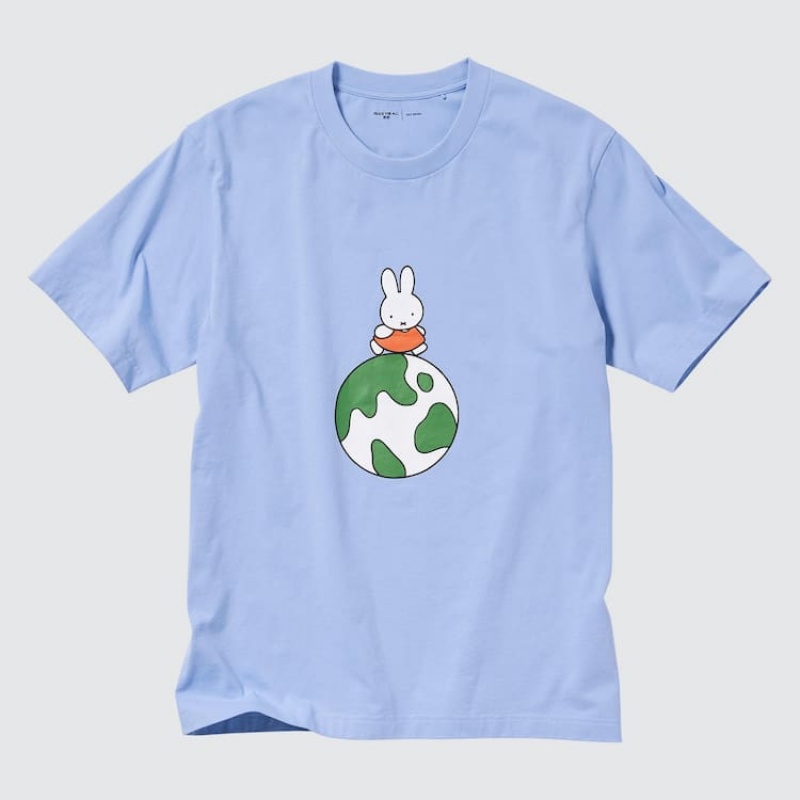 Camiseta Uniqlo Peace For All Ut Estampadas (Dick Bruna) Hombre Azules | 6231XNVIB