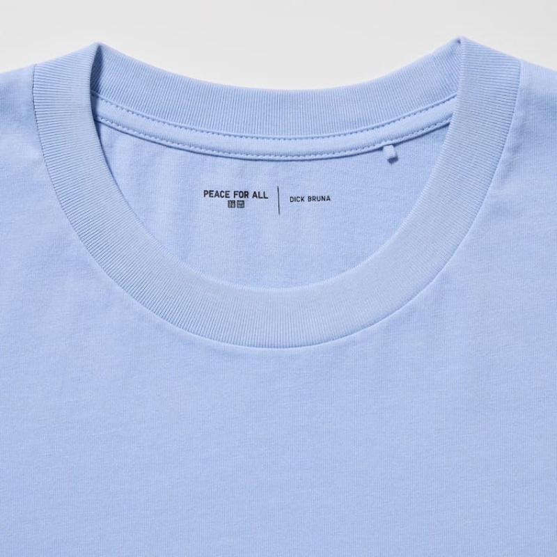 Camiseta Uniqlo Peace For All Ut Estampadas (Dick Bruna) Hombre Azules | 6231XNVIB