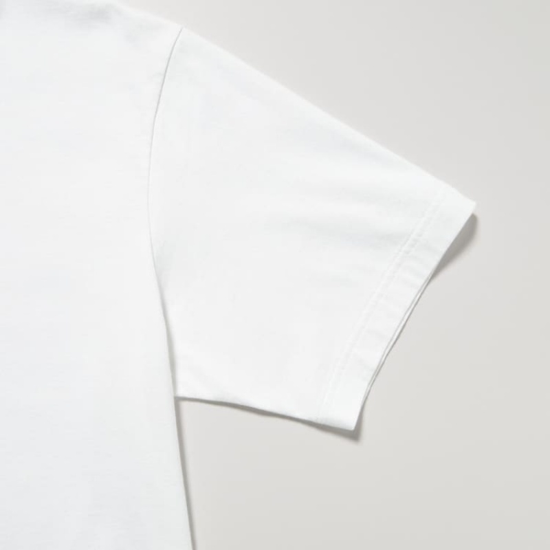 Camiseta Uniqlo Peace For All Ut Estampadas (Tadao Ando) Hombre Blancas | 2547SYRVU