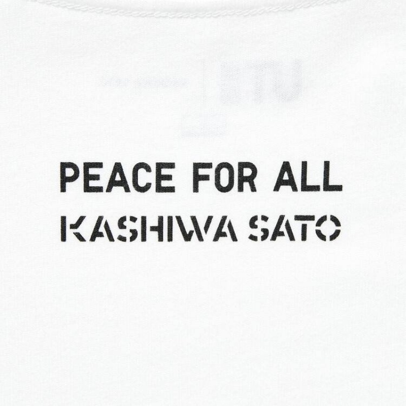 Camiseta Uniqlo Peace For All Ut Estampadas (Kashiwa Sato) Mujer Blancas | 9816HZSQB