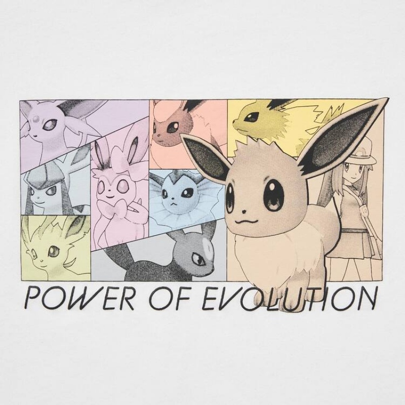 Camiseta Uniqlo Pokemon Ut Estampadas Niños Blancas | 4198XPTSZ