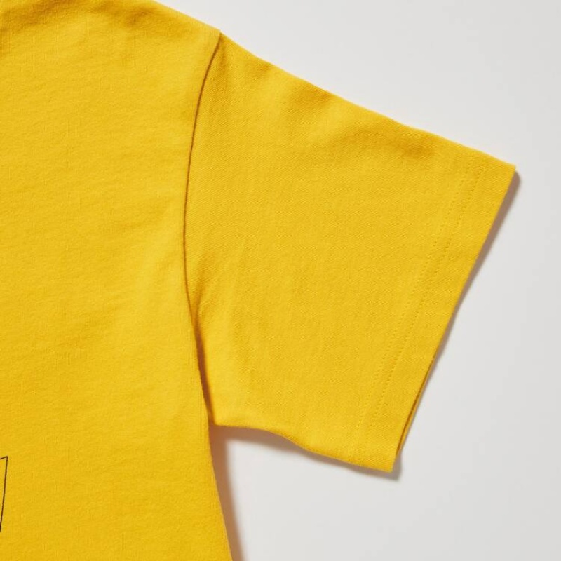 Camiseta Uniqlo Pokemon Ut Estampadas Niños Amarillo | 1465WNUDL