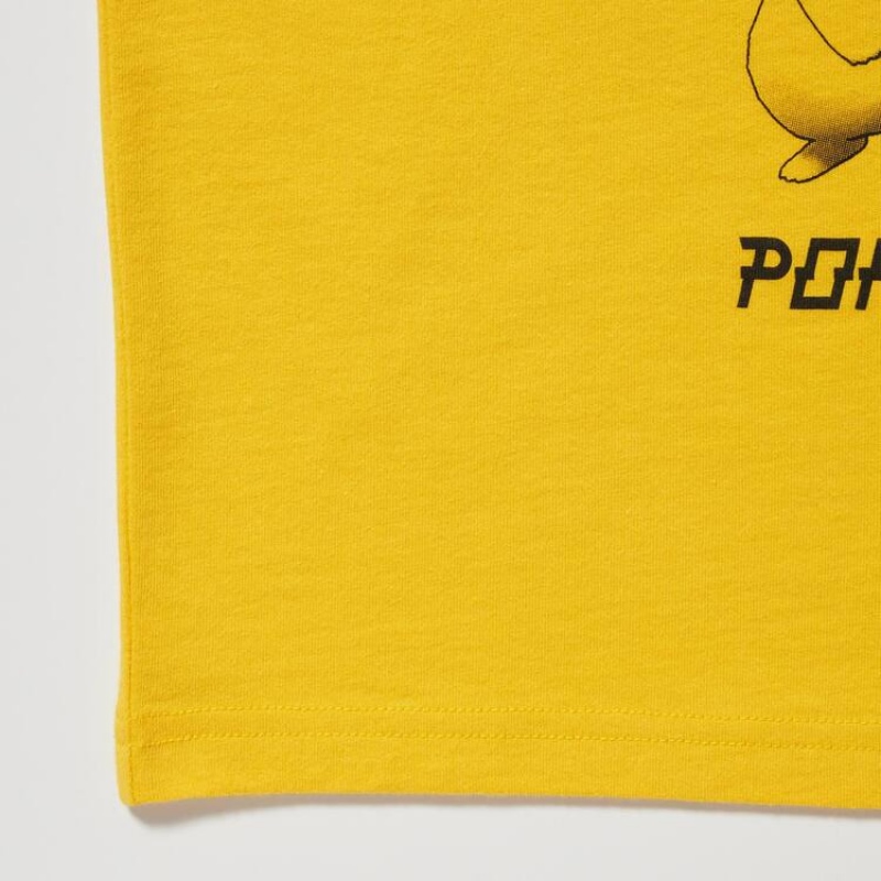 Camiseta Uniqlo Pokemon Ut Estampadas Niños Amarillo | 1465WNUDL