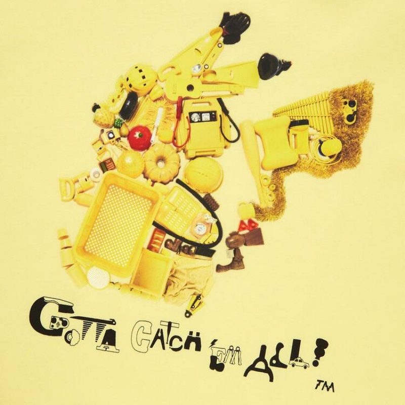 Camiseta Uniqlo Pokémon Meets Artist Ut Estampadas Niños Amarillo | 0721URINQ