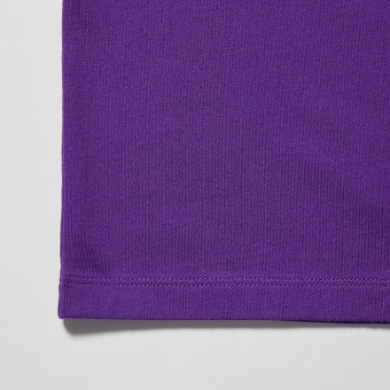 Camiseta Uniqlo Roger Federer Rf Estampadas Hombre Moradas | 4193INLHS