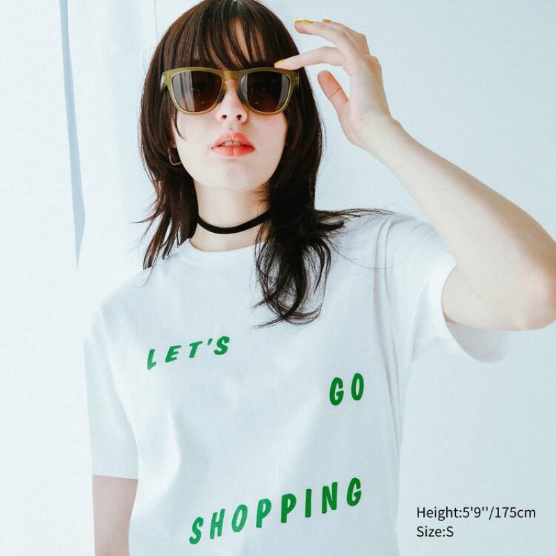 Camiseta Uniqlo Sofia Coppola Ut Estampadas Mujer Blancas | 1602BOZSG