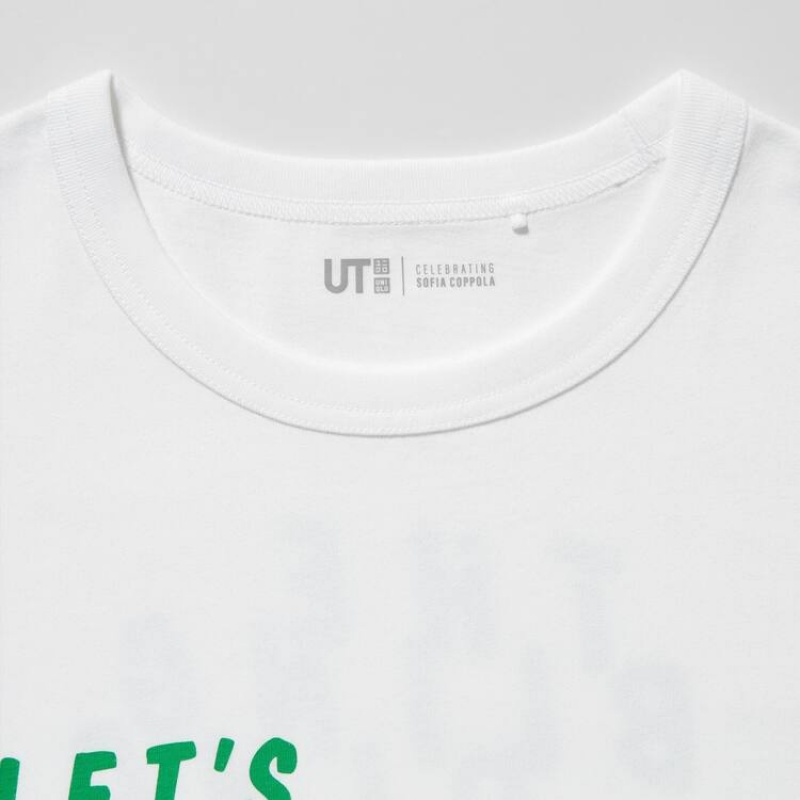 Camiseta Uniqlo Sofia Coppola Ut Estampadas Mujer Blancas | 1602BOZSG