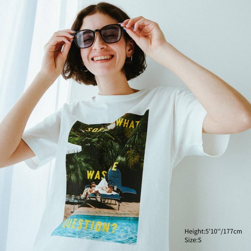 Camiseta Uniqlo Sofia Coppola Ut Estampadas Mujer Blancas | 7629YHUCQ