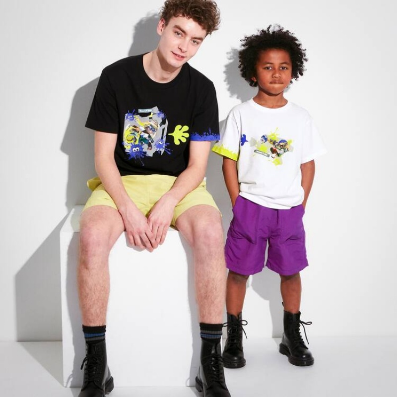 Camiseta Uniqlo Splatoon 3 Ut Estampadas Niños Blancas | 3764GISOE