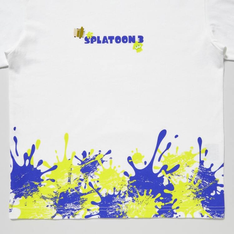 Camiseta Uniqlo Splatoon 3 Ut Estampadas Niños Blancas | 7295VCAYW